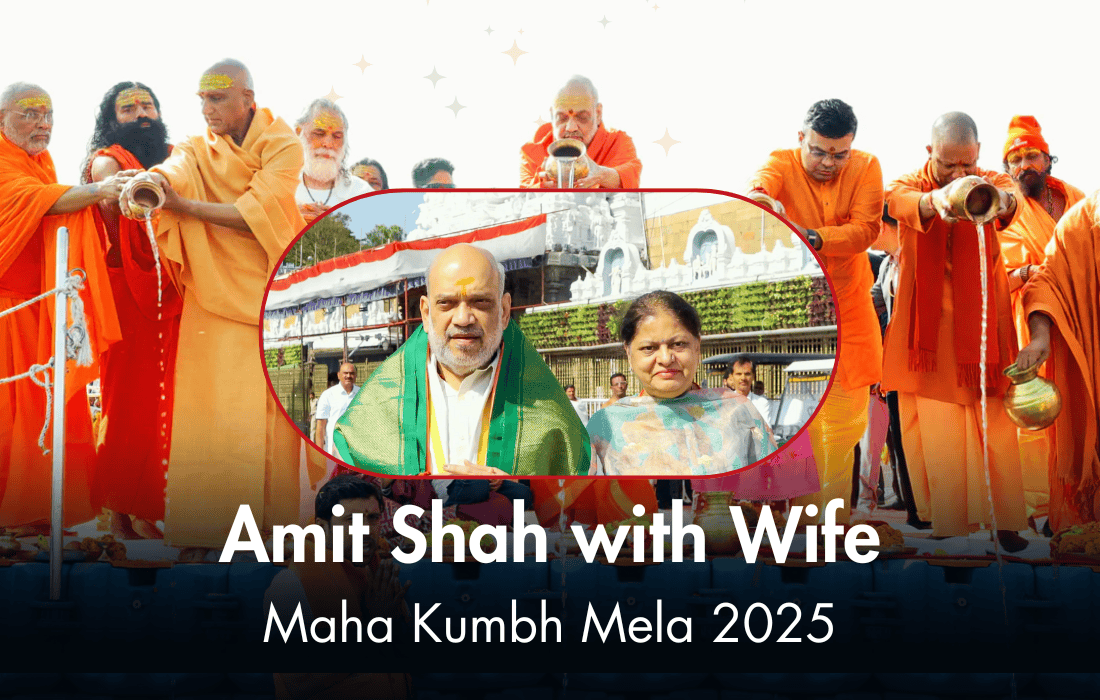 Amit Shah with Wife Visits Maha Kumbh Mela 2025